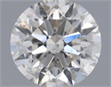 Natural Diamond 0.40 Carats, Round with Excellent Cut, F Color, SI2 Clarity and Certified by IGI