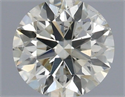 Natural Diamond 0.40 Carats, Round with Excellent Cut, K Color, SI2 Clarity and Certified by IGI