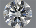 Natural Diamond 0.40 Carats, Round with Excellent Cut, J Color, SI2 Clarity and Certified by IGI