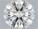 Natural Diamond 0.51 Carats, Round with Excellent Cut, I Color, SI2 Clarity and Certified by IGI