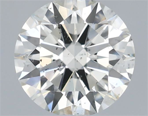 Picture of Natural Diamond 0.51 Carats, Round with Excellent Cut, I Color, SI2 Clarity and Certified by IGI