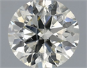Natural Diamond 0.50 Carats, Round with Excellent Cut, K Color, I1 Clarity and Certified by IGI