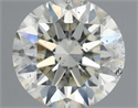 Natural Diamond 0.50 Carats, Round with Excellent Cut, I Color, SI2 Clarity and Certified by IGI