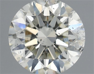Picture of Natural Diamond 0.50 Carats, Round with Excellent Cut, I Color, SI2 Clarity and Certified by IGI
