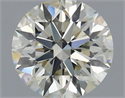 Natural Diamond 0.71 Carats, Round with Excellent Cut, K Color, VVS2 Clarity and Certified by IGI