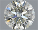 Natural Diamond 0.70 Carats, Round with Very Good Cut, J Color, SI1 Clarity and Certified by IGI