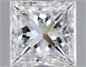 Natural Diamond 1.50 Carats, Princess with  Cut, F Color, VVS1 Clarity and Certified by GIA