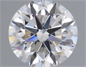 Diamante Natural 0.71 quilates, Redondo , Color I, claridad VVS1 y certificado GIA