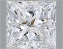 Natural Diamond 1.50 Carats, Princess with  Cut, E Color, I1 Clarity and Certified by IGI