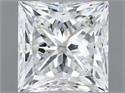Natural Diamond 0.70 Carats, Princess with  Cut, G Color, IF Clarity and Certified by IGI