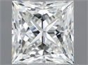 Natural Diamond 0.71 Carats, Princess with  Cut, G Color, VVS1 Clarity and Certified by IGI