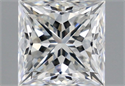Natural Diamond 1.00 Carats, Princess with  Cut, G Color, VS1 Clarity and Certified by IGI