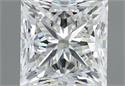 Natural Diamond 0.71 Carats, Princess with  Cut, H Color, VVS1 Clarity and Certified by IGI