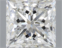 Natural Diamond 1.00 Carats, Princess with  Cut, H Color, VS1 Clarity and Certified by IGI