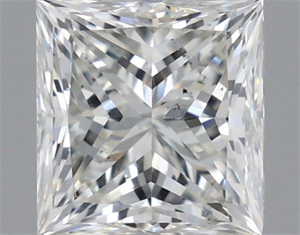 Picture of Natural Diamond 0.97 Carats, Princess with  Cut, I Color, SI1 Clarity and Certified by GIA