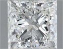 Natural Diamond 1.21 Carats, Princess with  Cut, H Color, IF Clarity and Certified by IGI