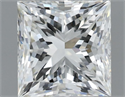 Natural Diamond 1.50 Carats, Princess with  Cut, H Color, VVS1 Clarity and Certified by IGI