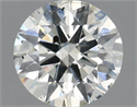 Natural Diamond 0.51 Carats, Round with Very Good Cut, J Color, SI2 Clarity and Certified by IGI