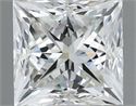 Natural Diamond 0.70 Carats, Princess with  Cut, H Color, VVS1 Clarity and Certified by IGI