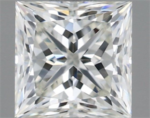 Picture of Natural Diamond 0.71 Carats, Princess with  Cut, H Color, VVS2 Clarity and Certified by IGI