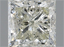 Natural Diamond 2.00 Carats, Princess with  Cut, K Color, I1 Clarity and Certified by IGI