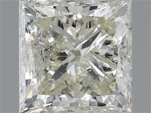 Picture of Natural Diamond 2.00 Carats, Princess with  Cut, K Color, I1 Clarity and Certified by IGI