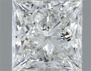 Foto Diamante Natural 1.00 quilates, Princesa , Color I, claridad SI2 y certificado GIA de