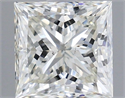 Natural Diamond 1.31 Carats, Princess with  Cut, I Color, SI1 Clarity and Certified by IGI