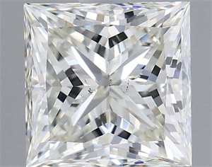 Picture of Natural Diamond 1.31 Carats, Princess with  Cut, I Color, SI1 Clarity and Certified by IGI