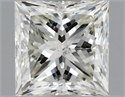 Natural Diamond 0.80 Carats, Princess with  Cut, I Color, SI1 Clarity and Certified by IGI