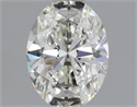 Natural Diamond 0.70 Carats, Oval with  Cut, H Color, VVS2 Clarity and Certified by IGI