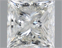 Natural Diamond 0.81 Carats, Princess with  Cut, H Color, VVS2 Clarity and Certified by IGI