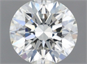 Natural Diamond 0.72 Carats, Round with Excellent Cut, H Color, VS1 Clarity and Certified by IGI
