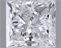 Natural Diamond 0.70 Carats, Princess with  Cut, D Color, VS2 Clarity and Certified by IGI
