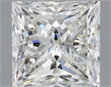 Natural Diamond 2.00 Carats, Princess with  Cut, G Color, VS2 Clarity and Certified by IGI