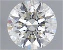 Natural Diamond 0.71 Carats, Round with Excellent Cut, I Color, VVS2 Clarity and Certified by IGI