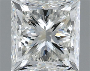 Picture of Natural Diamond 1.01 Carats, Princess with  Cut, H Color, VVS2 Clarity and Certified by IGI