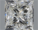 Natural Diamond 1.01 Carats, Princess with  Cut, H Color, VVS1 Clarity and Certified by IGI