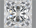 Natural Diamond 0.70 Carats, Princess with  Cut, H Color, VVS2 Clarity and Certified by IGI