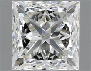 Picture of Natural Diamond 0.70 Carats, Princess with  Cut, H Color, VVS2 Clarity and Certified by IGI