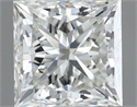 Natural Diamond 0.70 Carats, Princess with  Cut, H Color, VVS1 Clarity and Certified by IGI