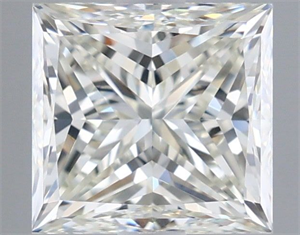 Picture of Natural Diamond 1.50 Carats, Princess with  Cut, I Color, VVS2 Clarity and Certified by IGI