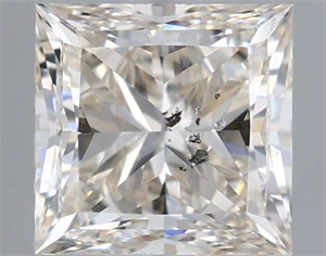 Picture of Natural Diamond 1.50 Carats, Princess with  Cut, J Color, SI2 Clarity and Certified by IGI