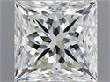Natural Diamond 0.70 Carats, Princess with  Cut, I Color, VS1 Clarity and Certified by IGI
