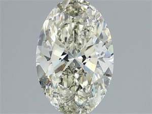 Foto Diamante Natural 1.00 quilates, Ovalado , Color J, claridad SI2 y certificado IGI de
