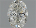 Natural Diamond 0.96 Carats, Oval with  Cut, I Color, SI2 Clarity and Certified by IGI