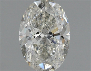 Picture of Natural Diamond 0.96 Carats, Oval with  Cut, I Color, SI2 Clarity and Certified by IGI