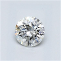 Natural Diamond 0.57 Carats, Round with Excellent Cut, F Color, SI1 Clarity and Certified by GIA