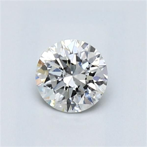 Picture of Natural Diamond 0.57 Carats, Round with Excellent Cut, F Color, SI1 Clarity and Certified by GIA