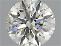 Natural Diamond 0.40 Carats, Round with Excellent Cut, K Color, SI2 Clarity and Certified by IGI